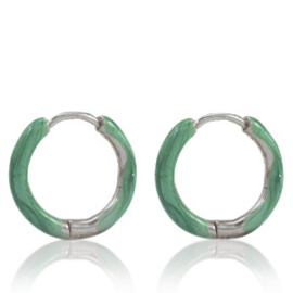 EARRINGS | GREEN | RVS SILVER/GOLD