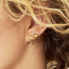 STUDS | HEART | RVS SILVER/GOLD