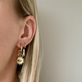 EARRINGS | EYE | RVS SILVER/GOLD