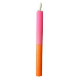 LED-CANDLE | PINK/ORANGE | 1PCS