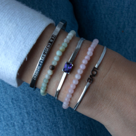 BRACELET | ROSE QUARTZ | RVS SILVER/GOLD