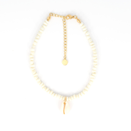 BEADS ANKLET | SHELL | PEARL