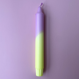 DIP-DYE CANDLE | PURPLE/YELLOW | 1PCS