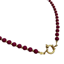 NECKLACE | BURGUNDY BEADS