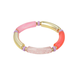 TUBE BRACELET | MULTICOLOR PINK