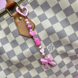 BAG/ KEY CHARM | BOW | PINK