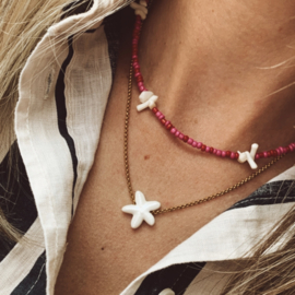 BEACH NECKLACE | CORAL