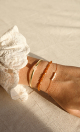 À LA | PEACH MOONSTONE WILD FLOWER | BANGLE