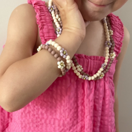 KIDS BRACELET | FLOWER | BROWN