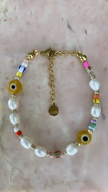 HAPPY PEARLS BRACELET | RVS GOLD