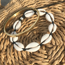 SHELL ANKLET | BLACK