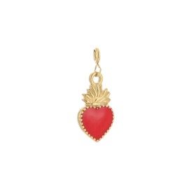 CHARM HEART | RED | RVS GOLD