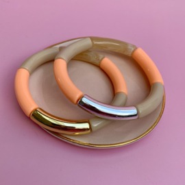 TUBE BRACELET LUX | PEACHY SAND