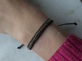 Beads Bracelet - Black/gold