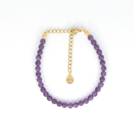 BRACELET | AMETHYST | RVS SILVER/GOLD