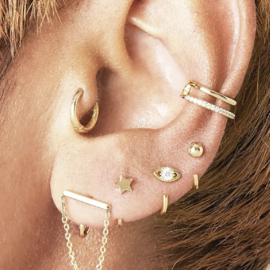 EAR CUFF | DOUBLE | RVS GOLD
