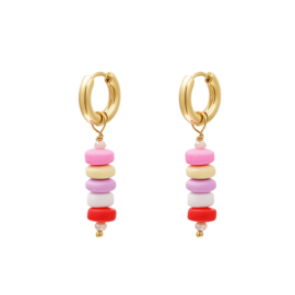 CANDY EARRINGS | PINK | RVS GOLD