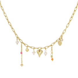 CHARM NECKLACE | JUNE | RVS GOLD