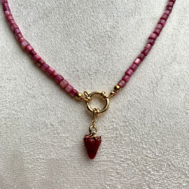 CHARM STRAWBERRY | GOLD PLATED
