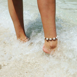 SHELL ANKLET | BLACK