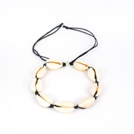 SHELL ANKLET | BLACK