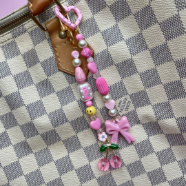 BAG/ KEY CHARM | BOW | PINK