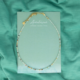 NECKLACE | AVENTURINE | RVS SILVER/ GOLD