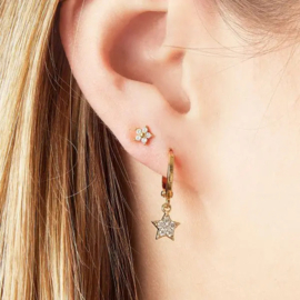 ONE PIECE STUD | MINI FLOWER | SILVER PLATED