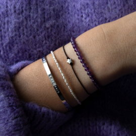 BRACELET | AMETHYST | RVS SILVER/GOLD