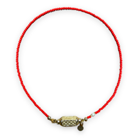 PRAYER BOX NECKLACE | RED | RVS GOLD