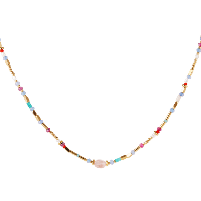 GOLD BEADS NECKLACE | RVS GOLD