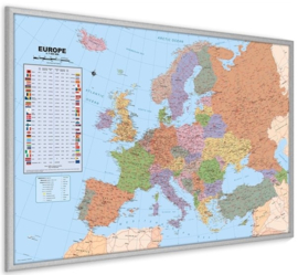 Kurk prikbord Europa kaart 60 x 90 cm.