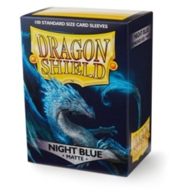 matte dragon shield sleeves 100pcs night blue