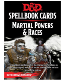 Spellbook cards Martial powers & races