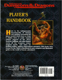 advanced dnd black cover players handbook