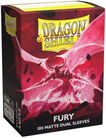 Dragon Shield Standard Matte Dual Sleeves - Fury (100 Sleeves)