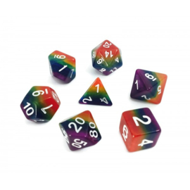 Rainbow dice set