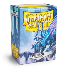 matte dragon shield sleeves 100pcs petrol