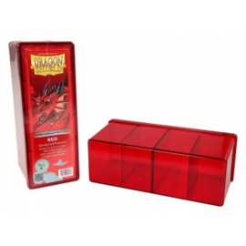 4 Compartment Storage Box - Red