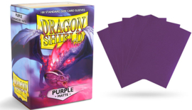 matte dragon shield sleeves 100pcs purple