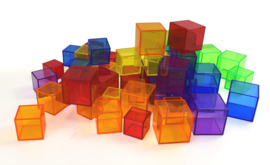 Transparante Regenboog Blokken