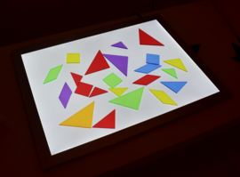 6 Kleuren Tangram Transparant