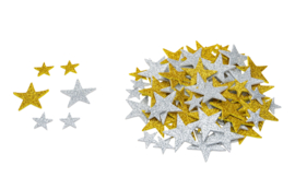 Glitter Ster Foamies Zelfklevend