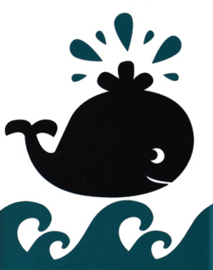 Krijtbord Folie Walvis