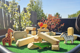 Houten Rotsblokken