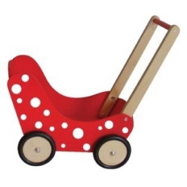 Poppenwagen  Rood