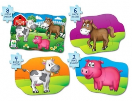 4-in-1 Puzzel Boerderij