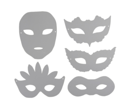 16 kartonnen Maskers