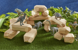 Houten Rotsblokken