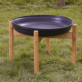 Ronde Tuff Tray met Houten Onderstel